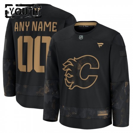Calgary Flames tröja Customized Fanatics Military Appreciation Practice 2024-25 Svart - NHL Tröjor Barn Calgary Flames tröja Customized Fanatics Military Appreciation Practice 2024-25 Svart - NHL Tröjor Barn